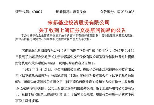 宋都股份16亿垫资盐湖提锂 一场豪赌还是战略深谋？——基于商业项目投资评估的冷思考